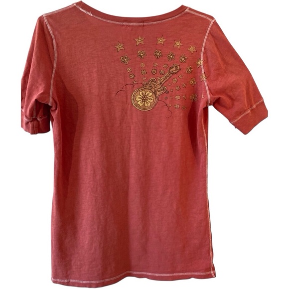 VINTAGE 90s Lucky Brand “Lovefest” Tee | Size L. Retro Y2K Boho  Mall Indie goth - Picture 3 of 13